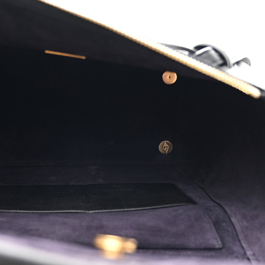 Grained Calfskin Mini Belt Bag Black