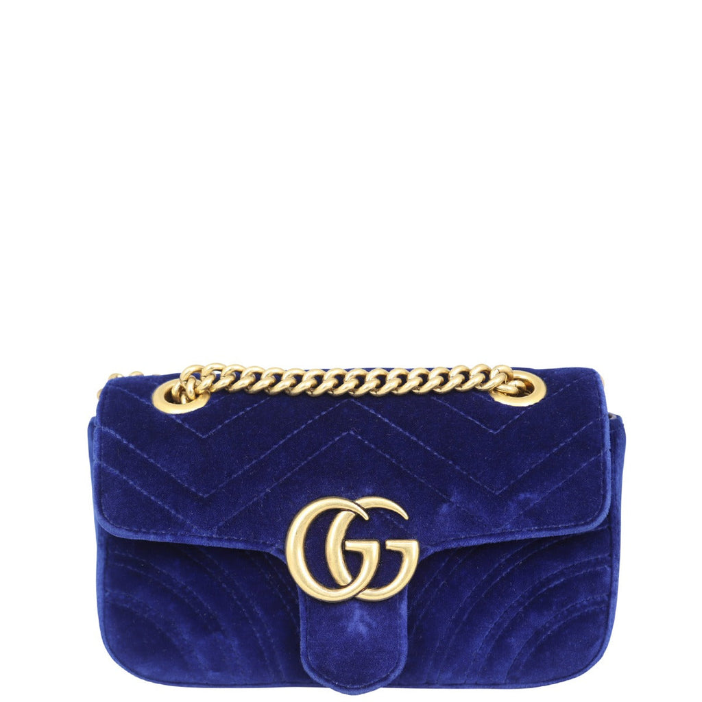 Gucci GG Marmont Velvet Mini Shoulder Bag