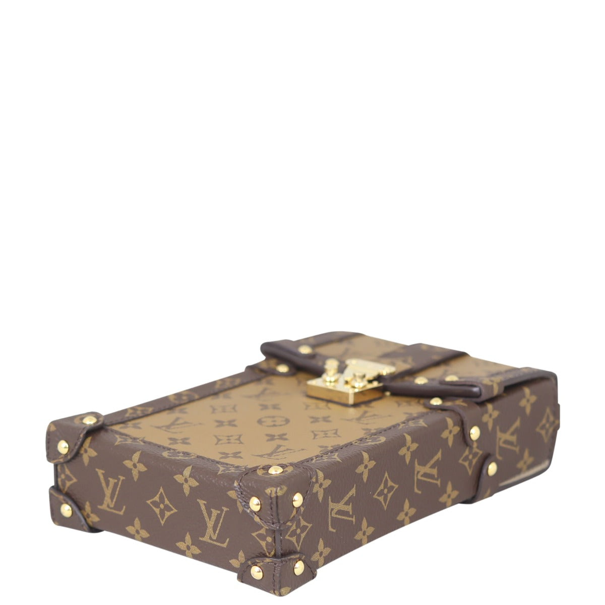 Louis Vuitton Vertical Trunk Pochette Monogram Reverse