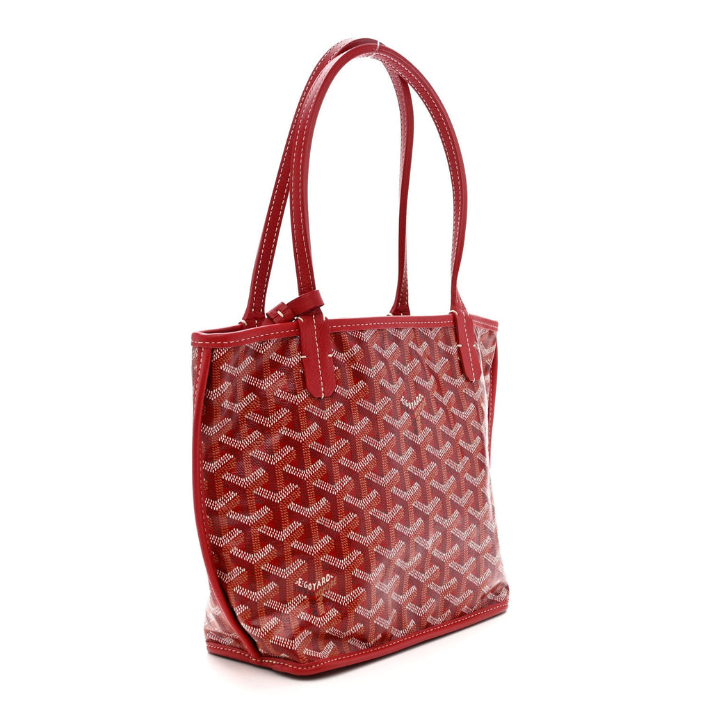 Goyardine Reversible Mini Anjou Red