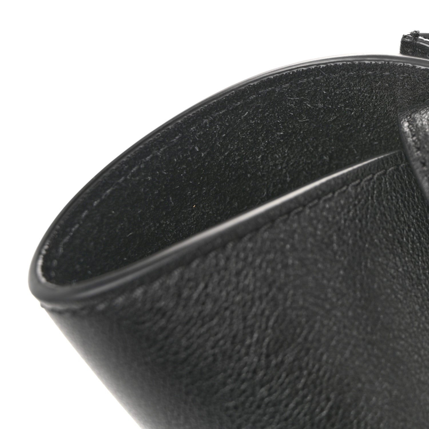 Silky Calfskin Mini Rider's Top Handle Bag Black
