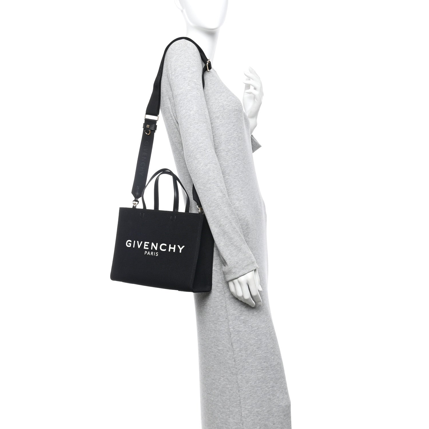 Canvas Small G Tote Black