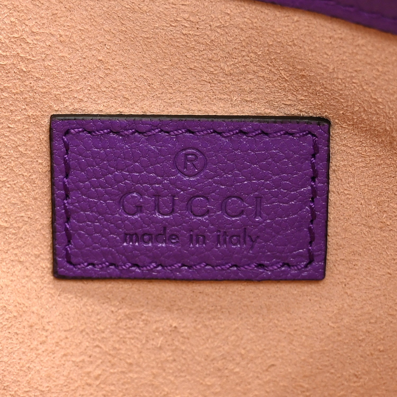 Goatskin Mini Aphrodite Shoulder Bag Shine Purple