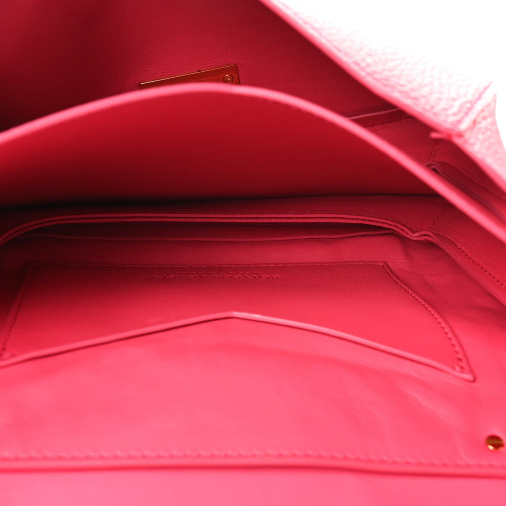 Calfskin Mount Envelope Bag Pink