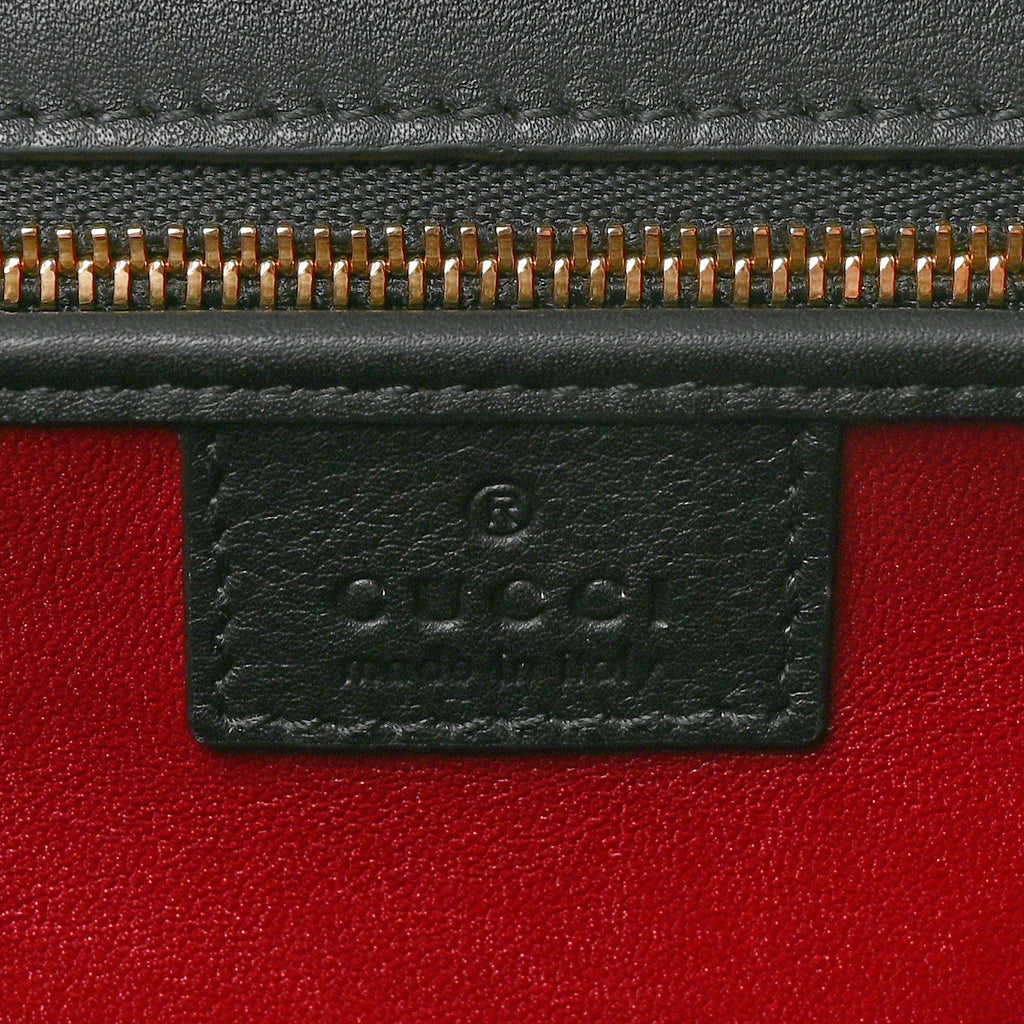 Skipper Calf Web Medium Bamboo 1947 Top Handle Bag Black