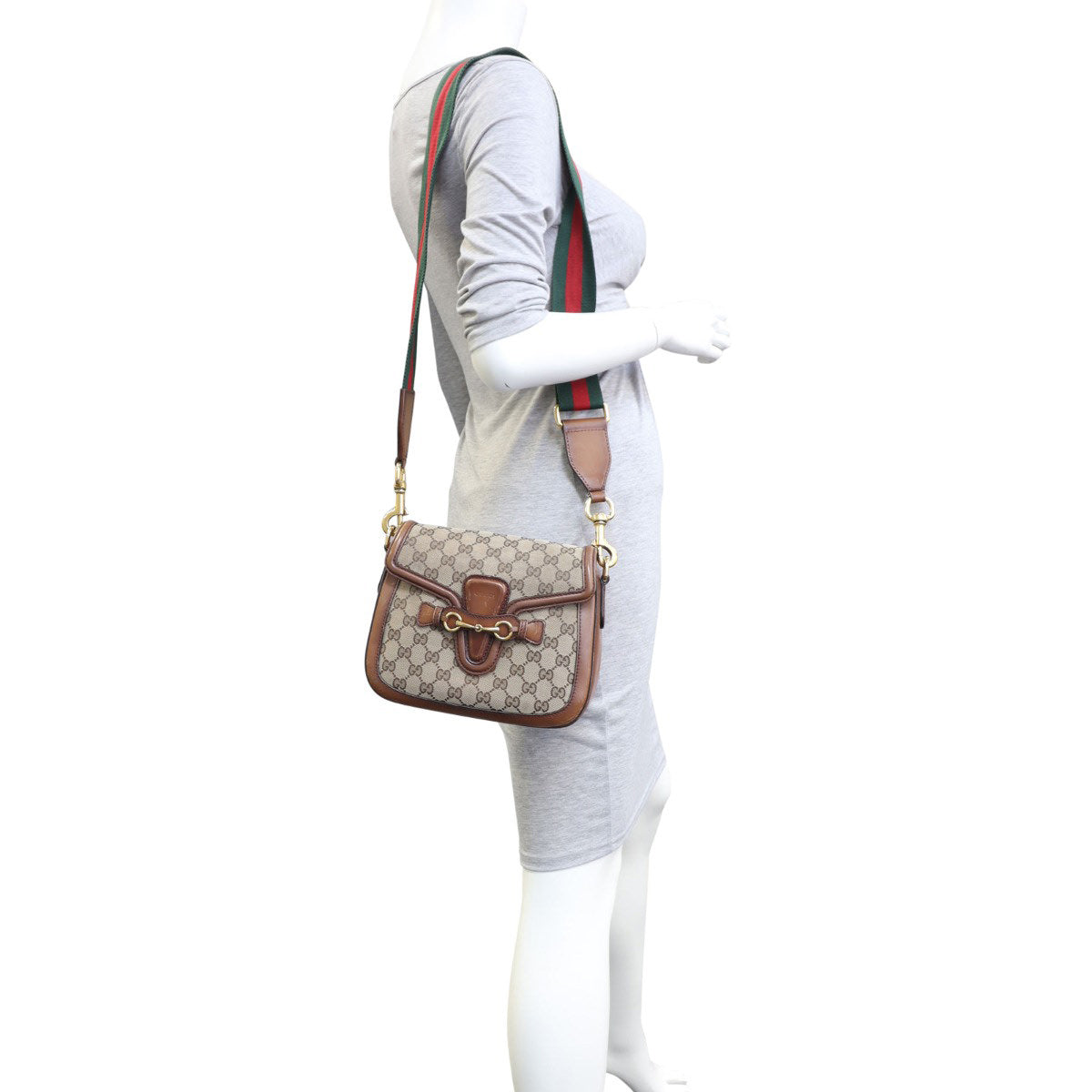 Gucci Original GG Lady Web Shoulder Bag