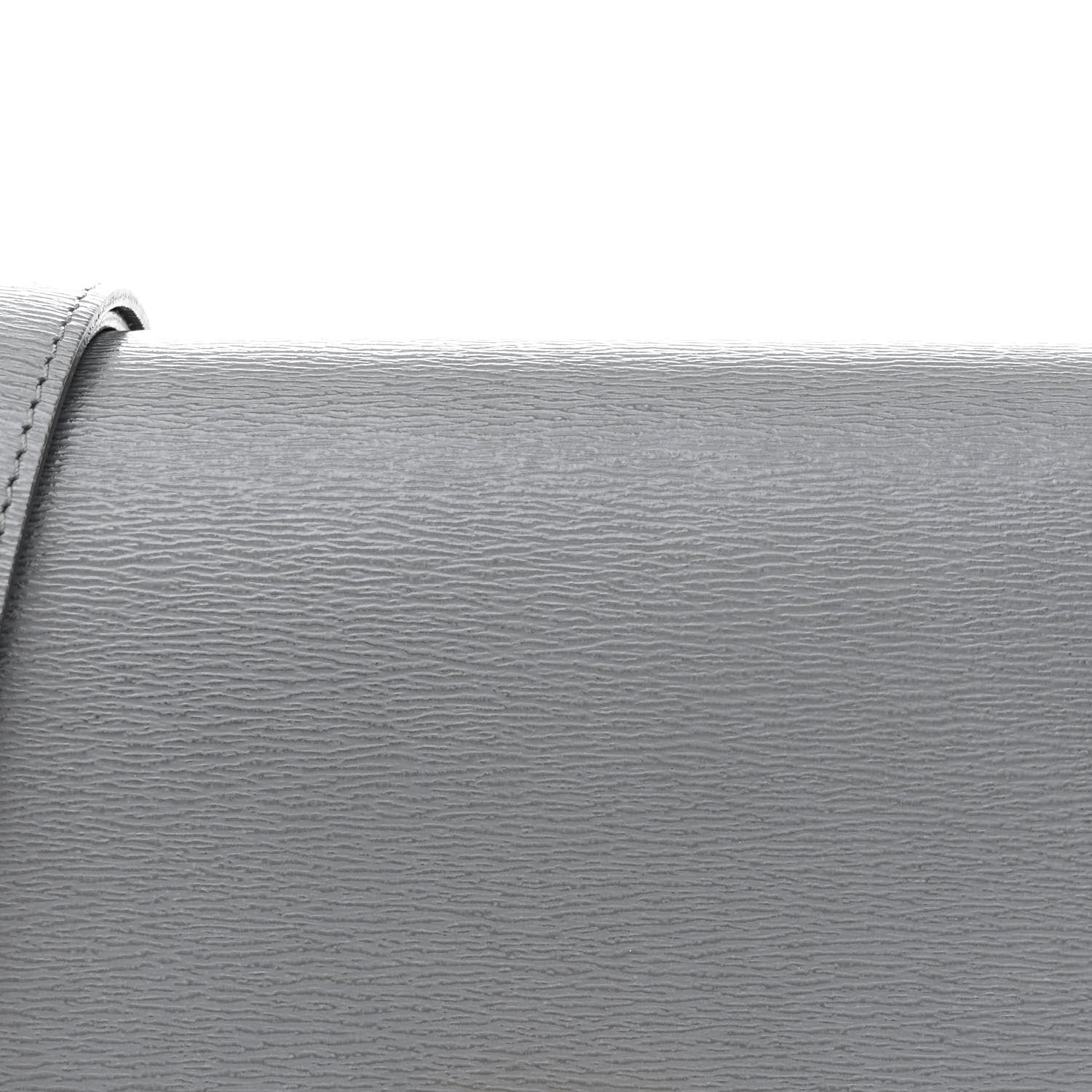Liege Calfskin Medium Classic Box Flap Bag Grey