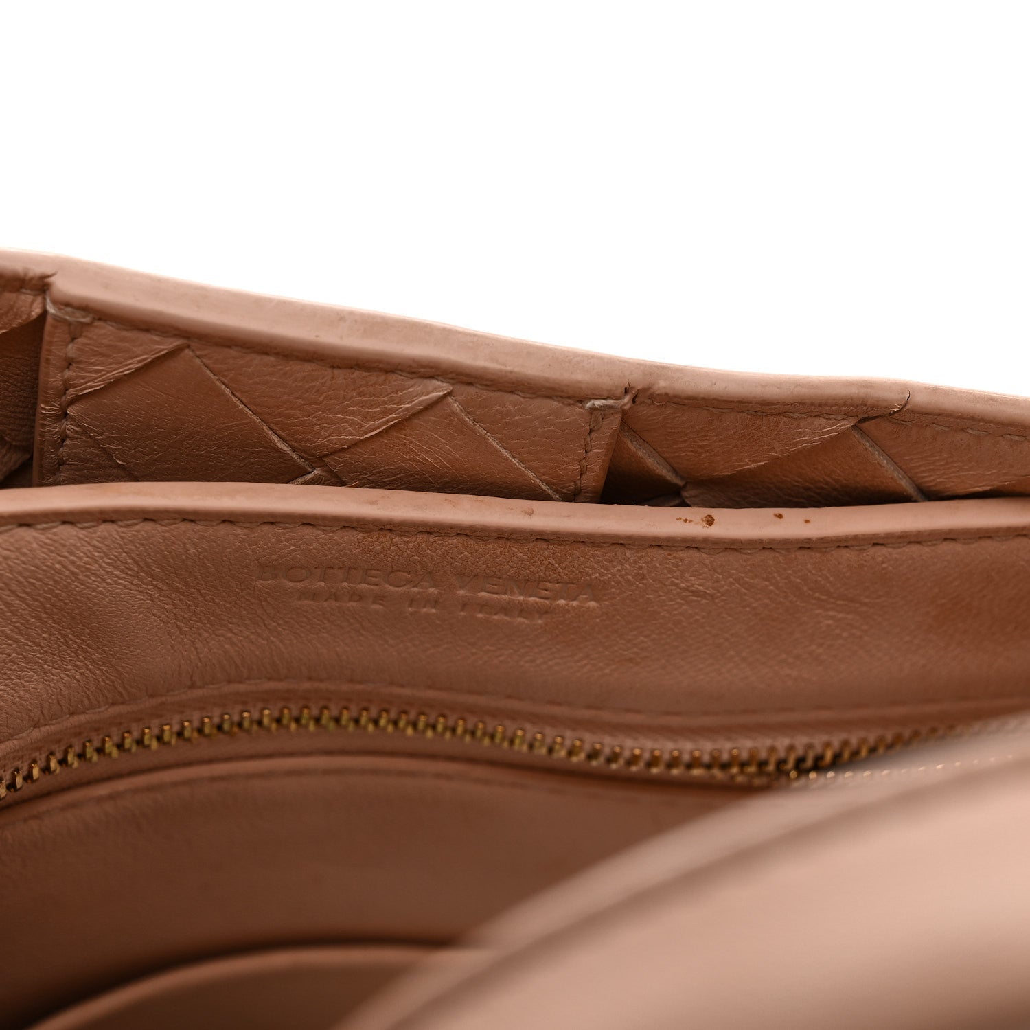 Nappa Intrecciato Small Andiamo Shoulder Bag Lotus