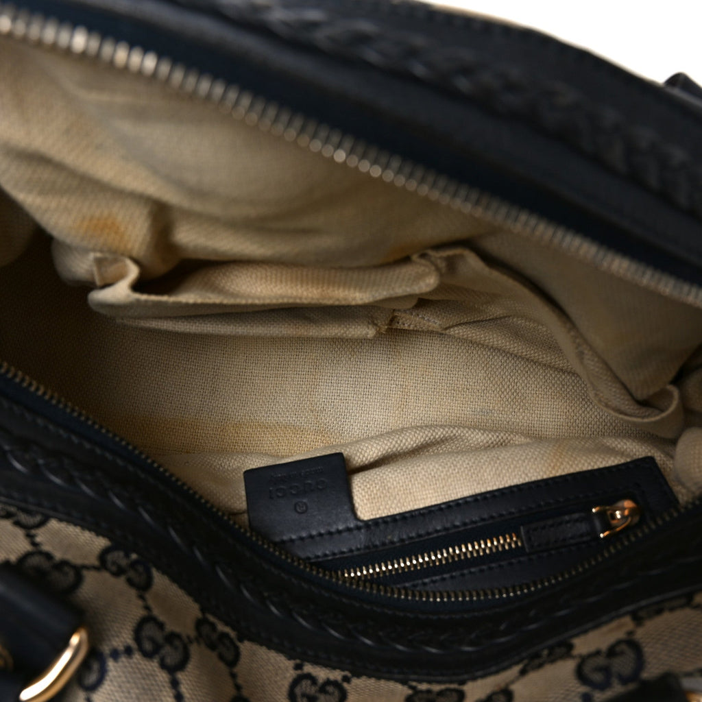 Monogram Brick Lane Small Boston Navy