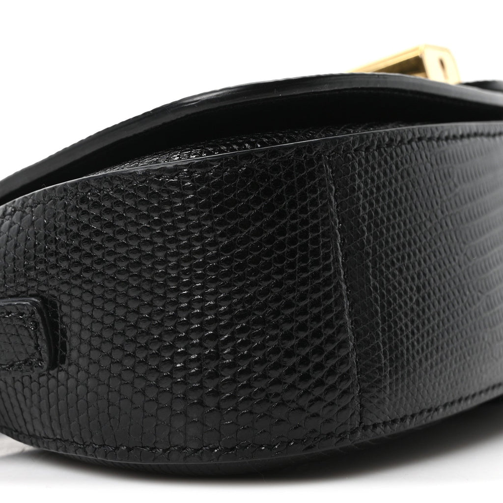 Lizard Tabou Clutch On Strap Black