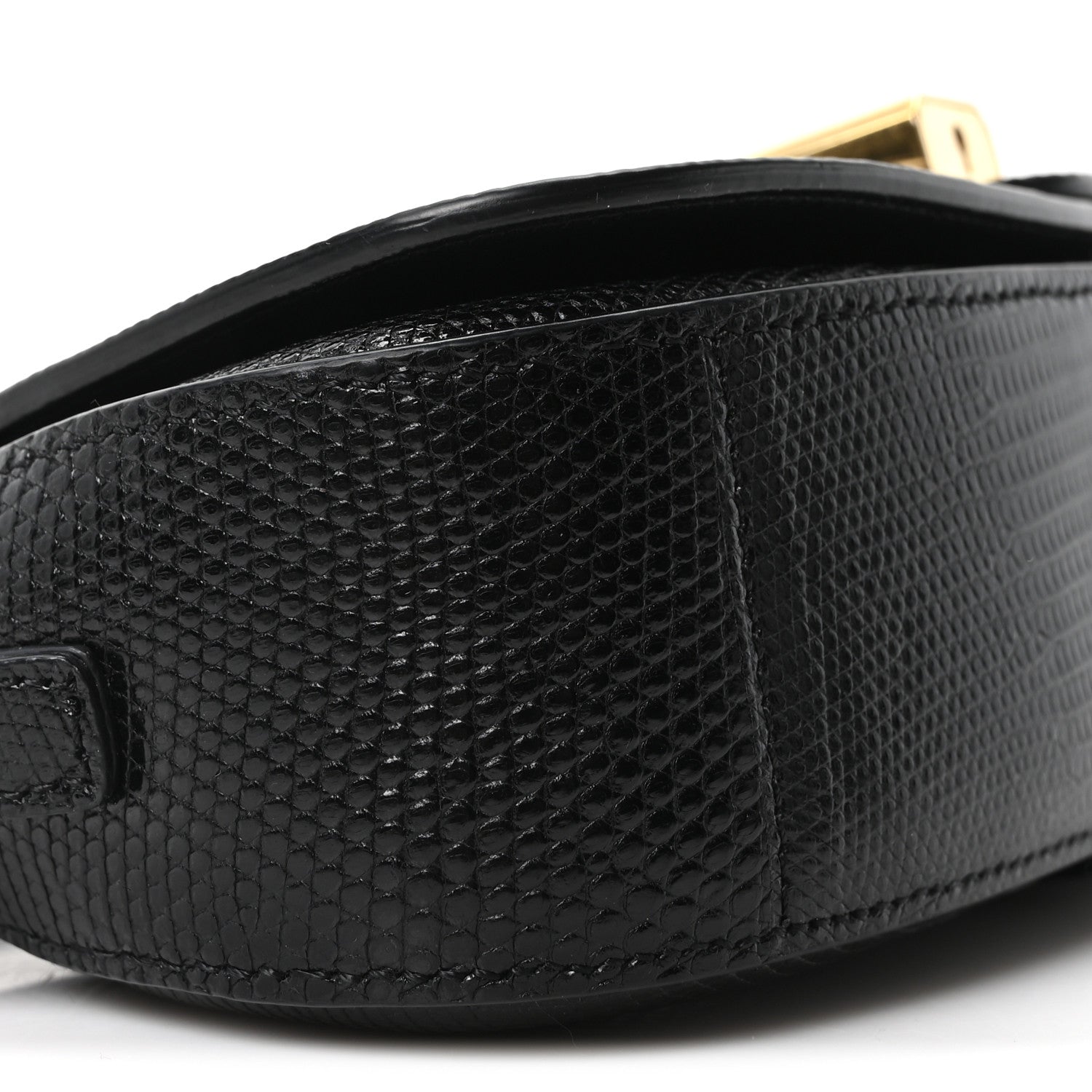 Lizard Tabou Clutch On Strap Black