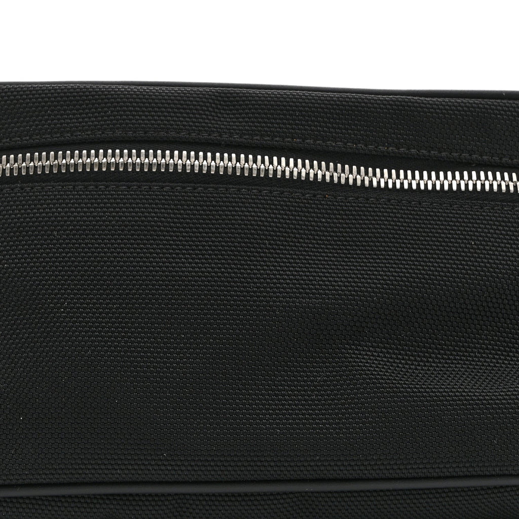 Techno Canvas Web Large Belt Bag Black