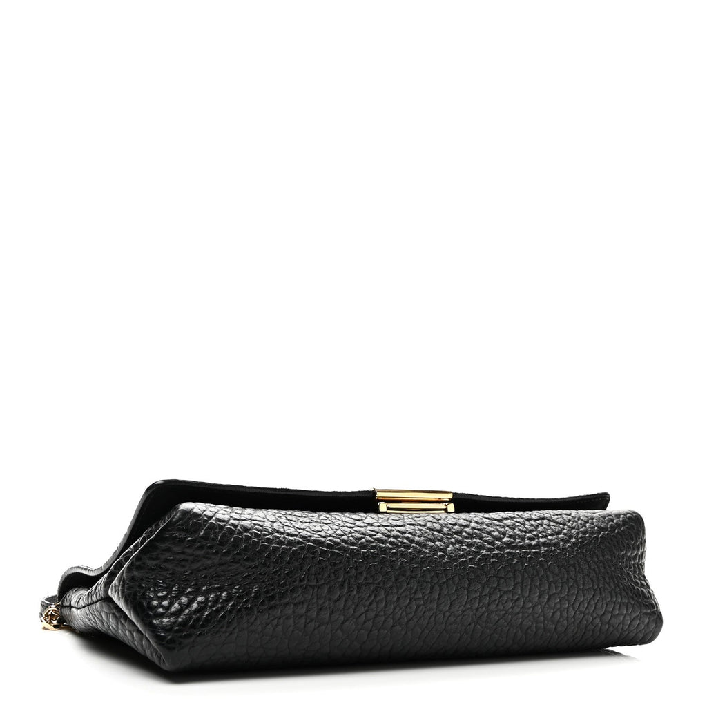 Signature Grain Medium Mildenhall Crossbody Bag Black