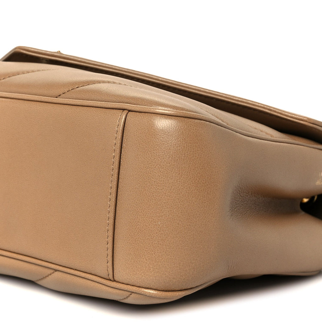 Lambskin Chevron Quilted Medium LouLou Natural Tan