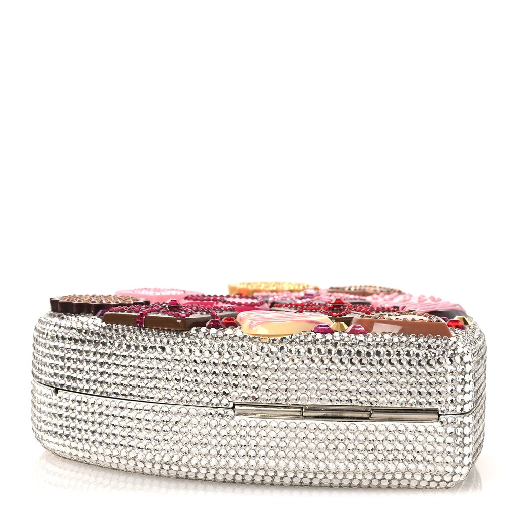 Crystal Heart Chocolate Box Clutch