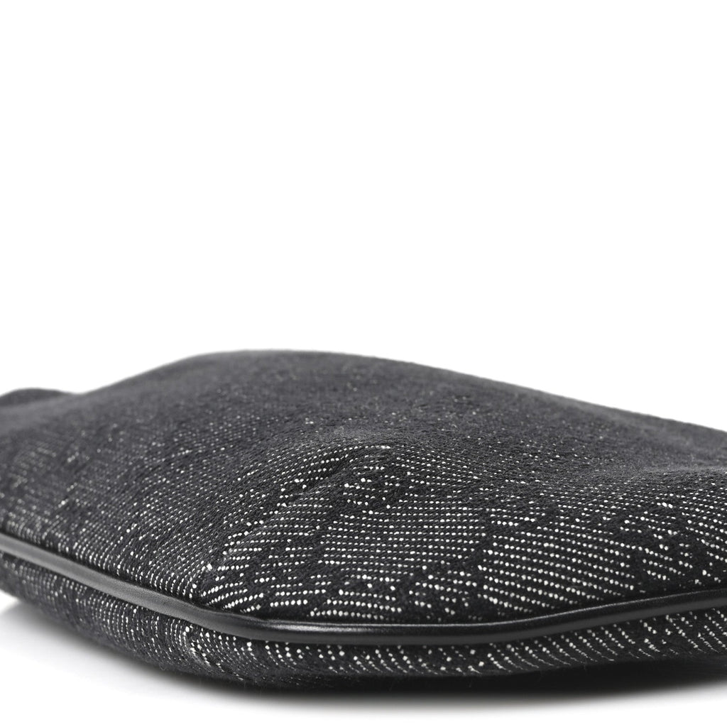 Denim Monogram Pochette Black