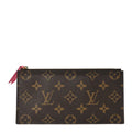 Monogram Felicie Chain Wallet Zippered Insert Fuchsia