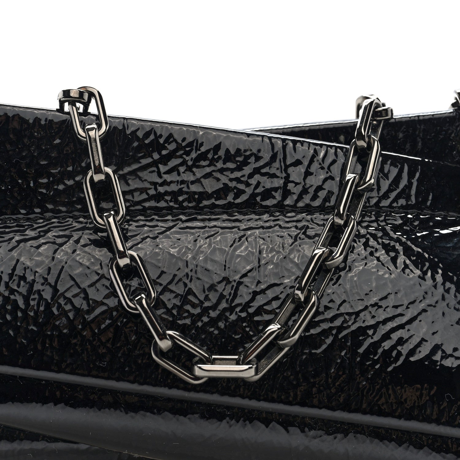 Patent Vog Small Loubitwist Clutch Black