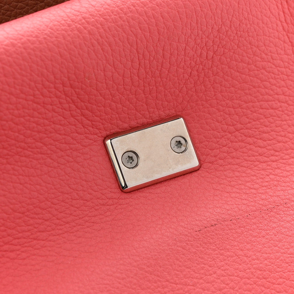 Soft Calfskin Lockme II Top Handle  Rose Bruyere