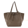 Soft Grained Calfskin Small Belt Cabas Phantom Taupe