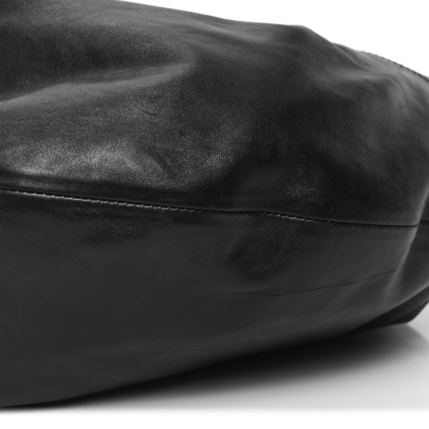 Vintage Calfskin Extra Large Olivia Hobo Black