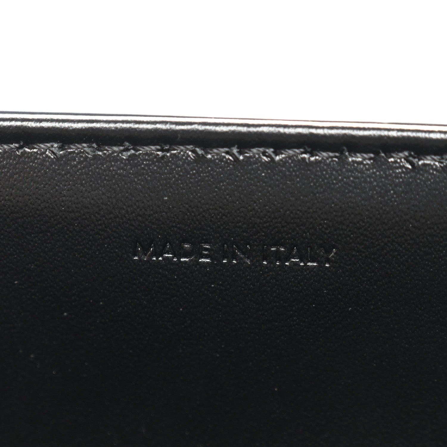 Satinated Calfskin Small 16 Top Handle Bag Black