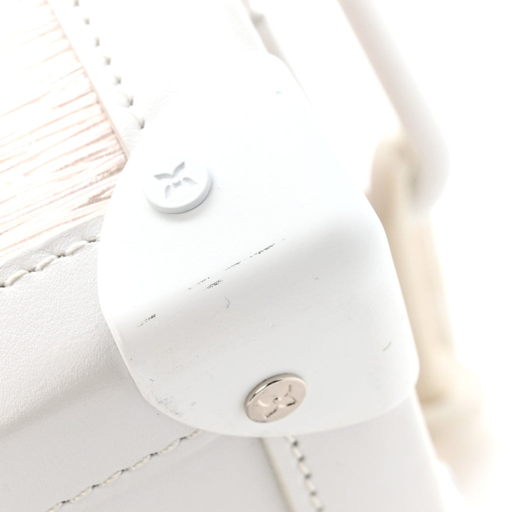 Calfskin PVC Epi Plage Soft Trunk Optic White