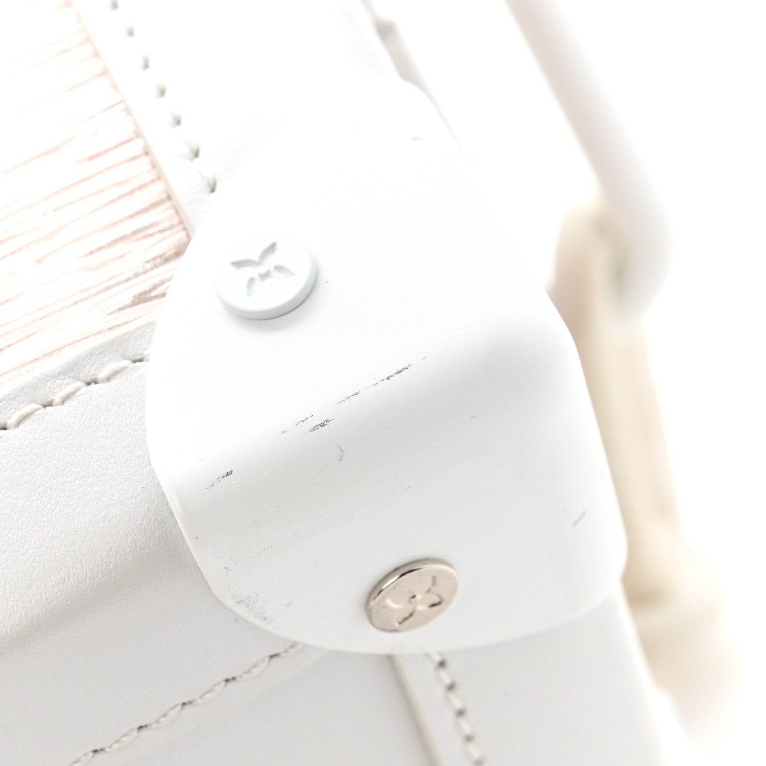 Calfskin PVC Epi Plage Soft Trunk Optic White