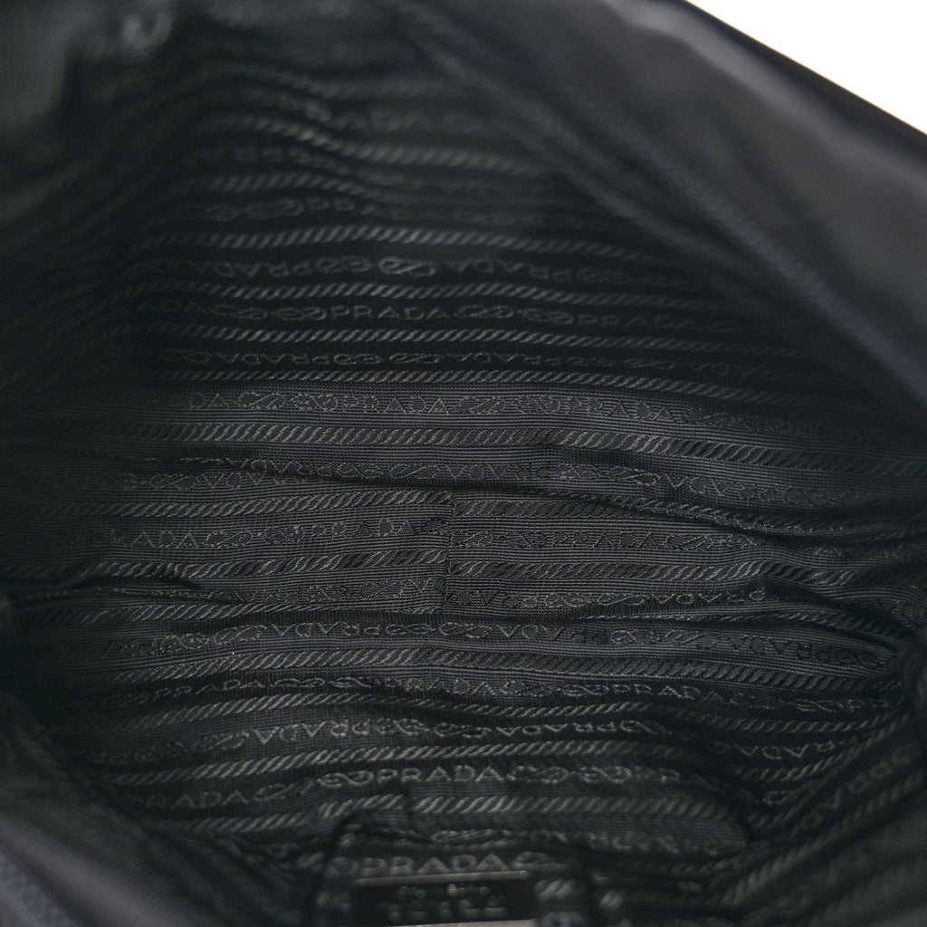 Nylon Vela Messenger Bag Black
