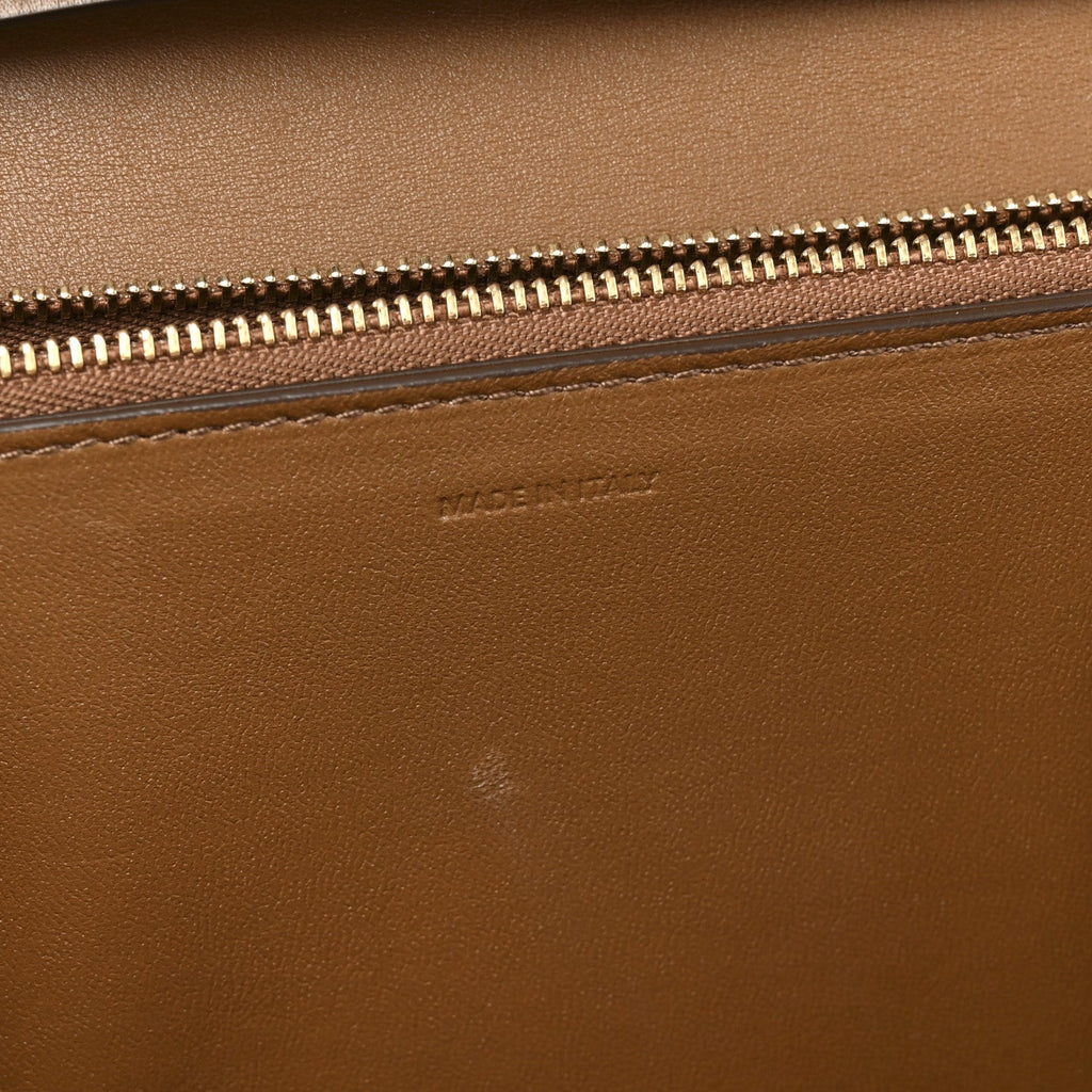 Box Calfskin Medium Classic Box Flap Bag Camel
