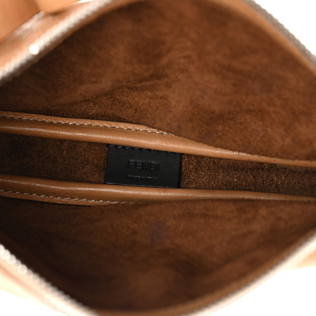 Vitello Mini Simply Fendi Shoulder Bag Miele Scuro