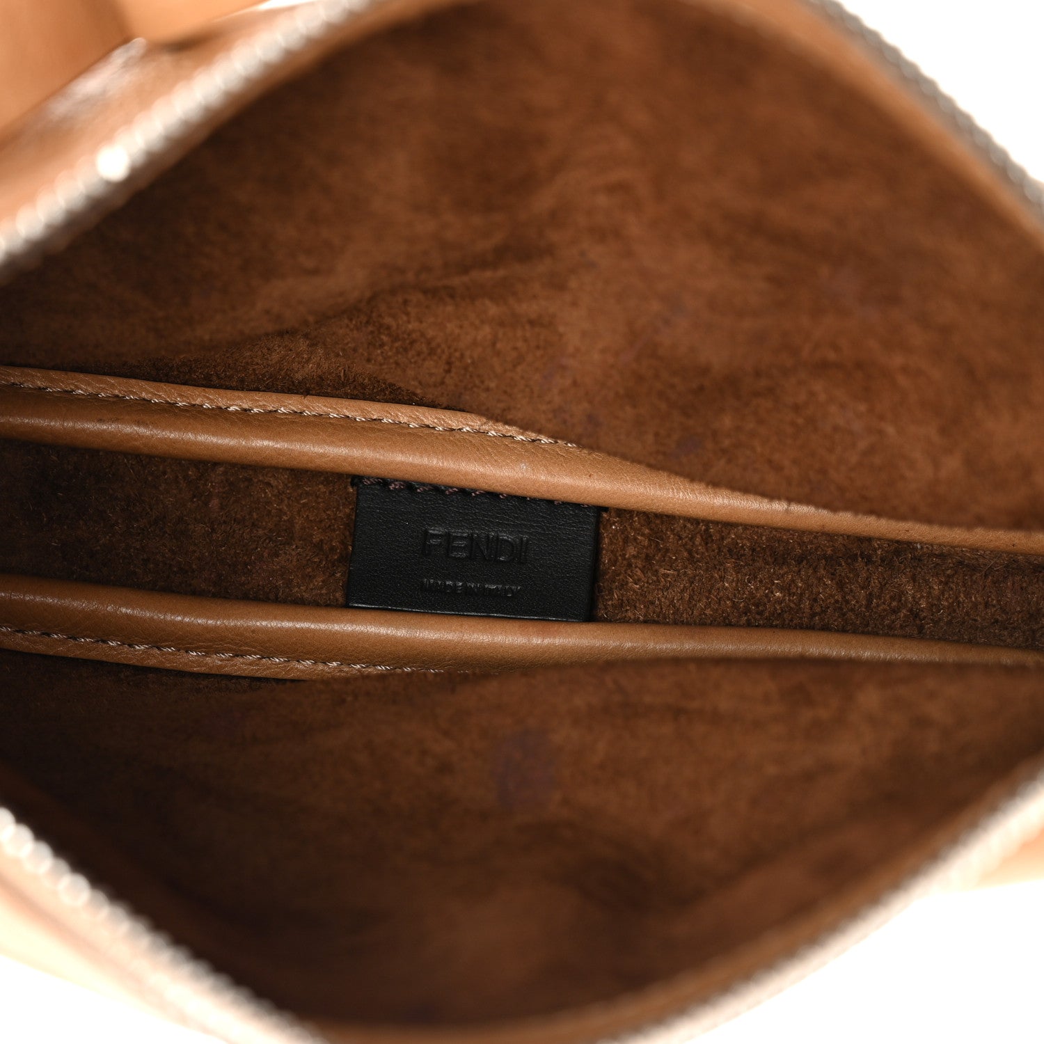 Vitello Mini Simply Fendi Shoulder Bag Miele Scuro