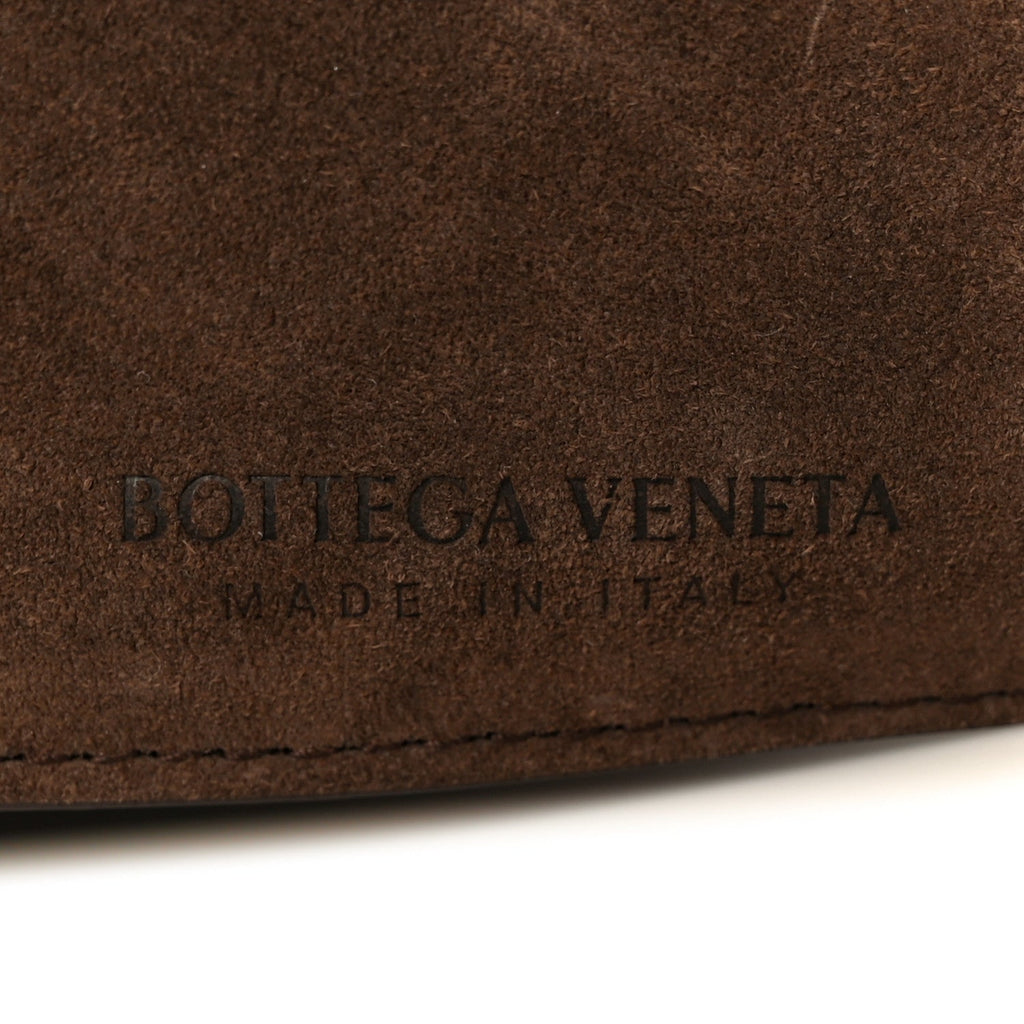 Suede Foulard Intrecciato Small Arco Tote Brownie