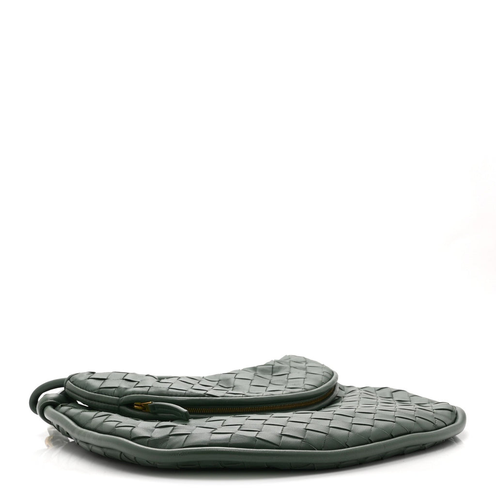 Nappa Intrecciato Medium Gemelli Aloe