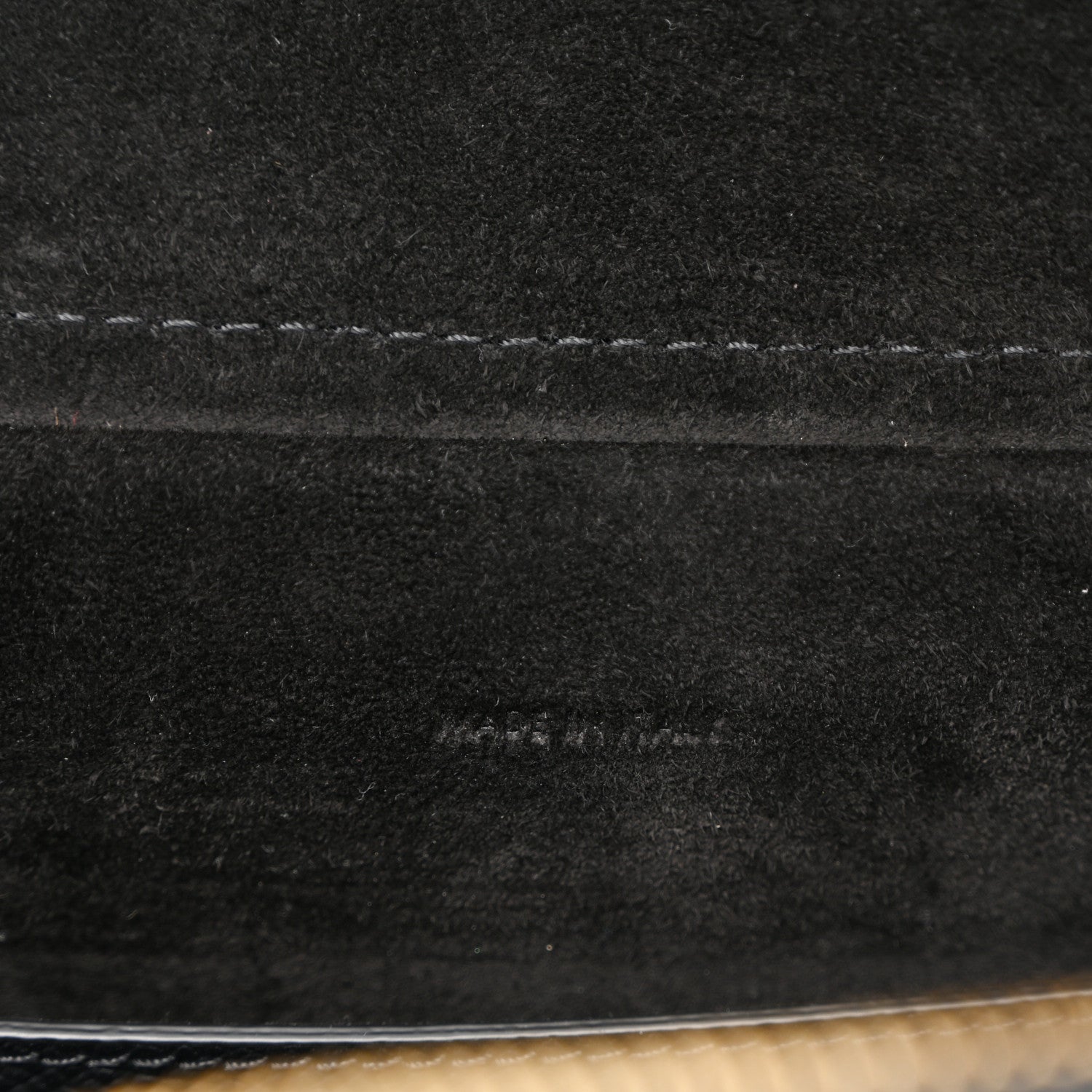 Grained Calfskin Micro Belt Bag Black
