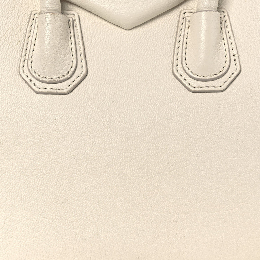 Sugar Goatskin Mini Antigona Off White