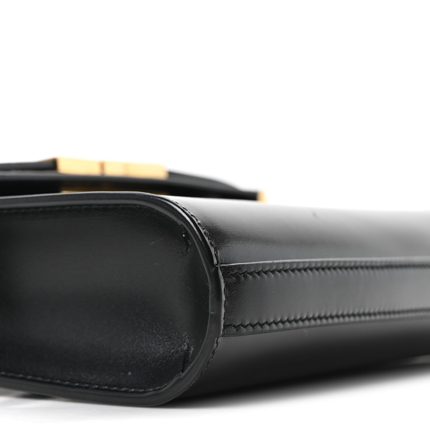 Smooth Calfskin Mini Manhattan Shoulder Bag Black