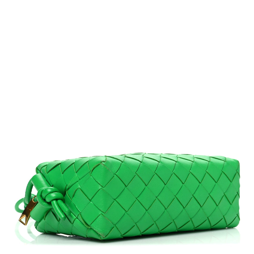 Nappa Intrecciato Mini Loop Camera Bag Parakeet