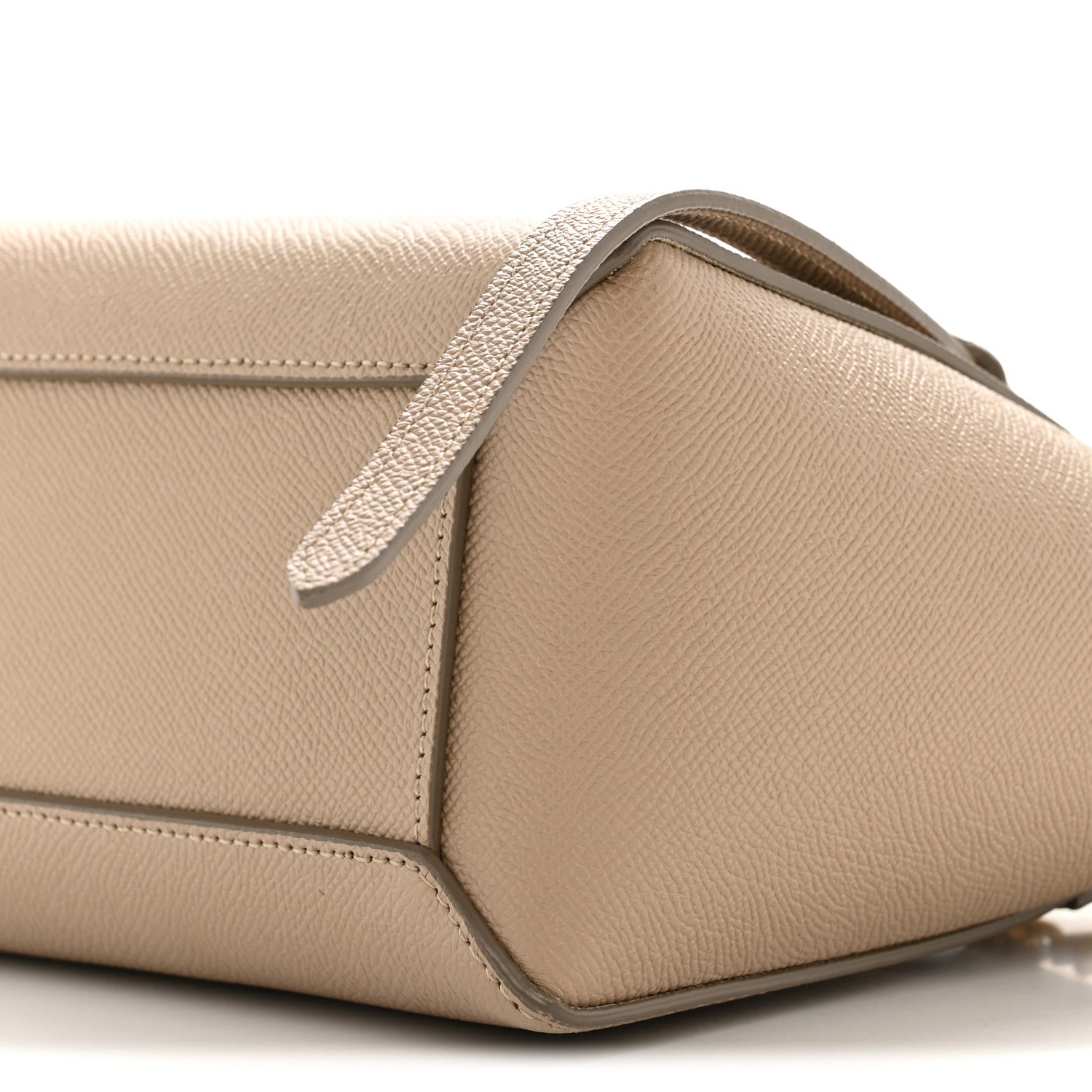 Grained Calfskin Nano Belt Bag Light Taupe