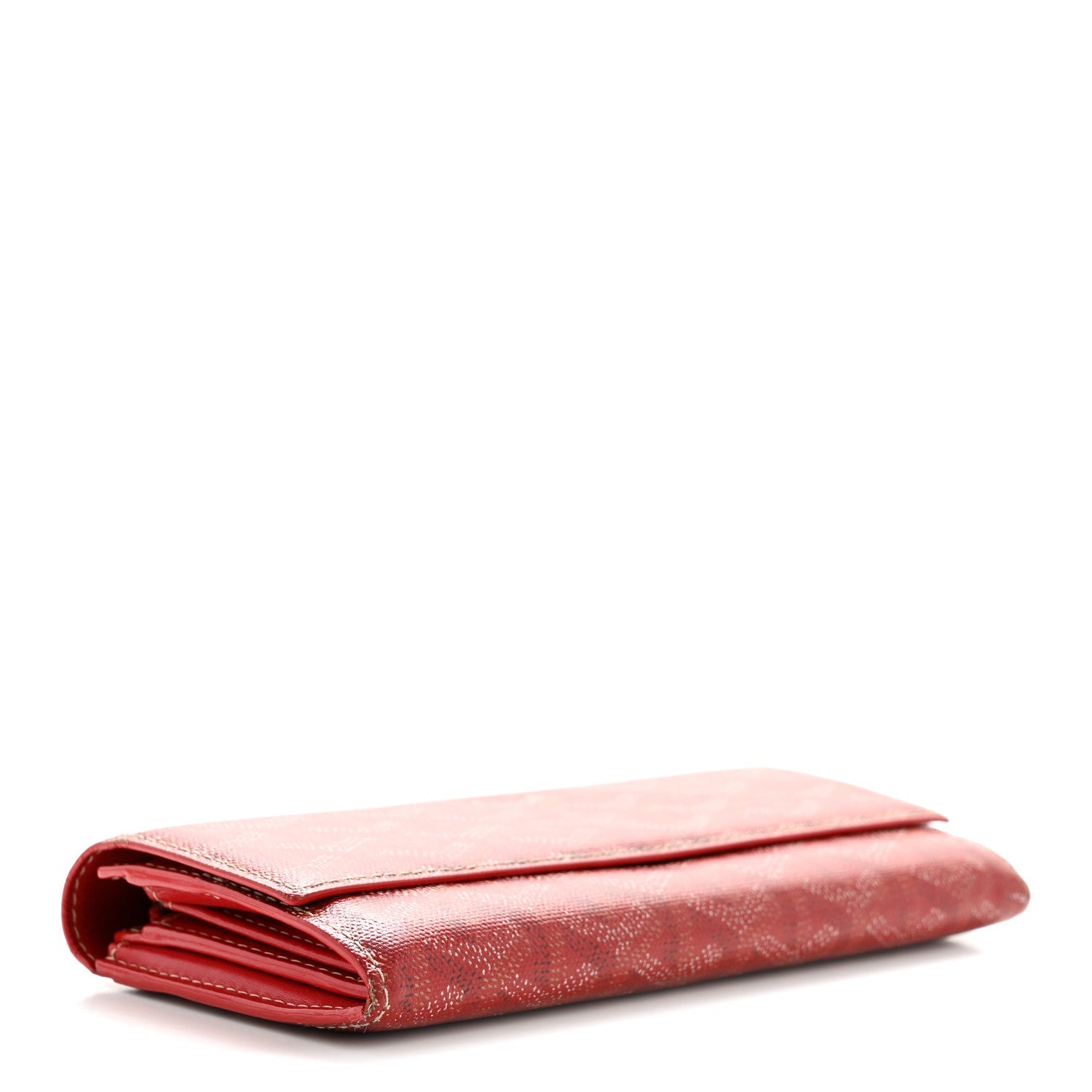 Goyardine Varenne Long Wallet Red