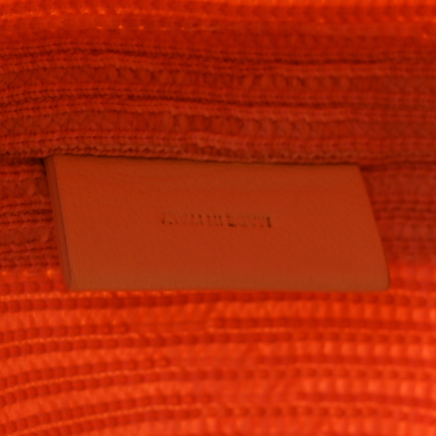 Canvas Knitted Check Medium Peg Duffle Bag Sherbert