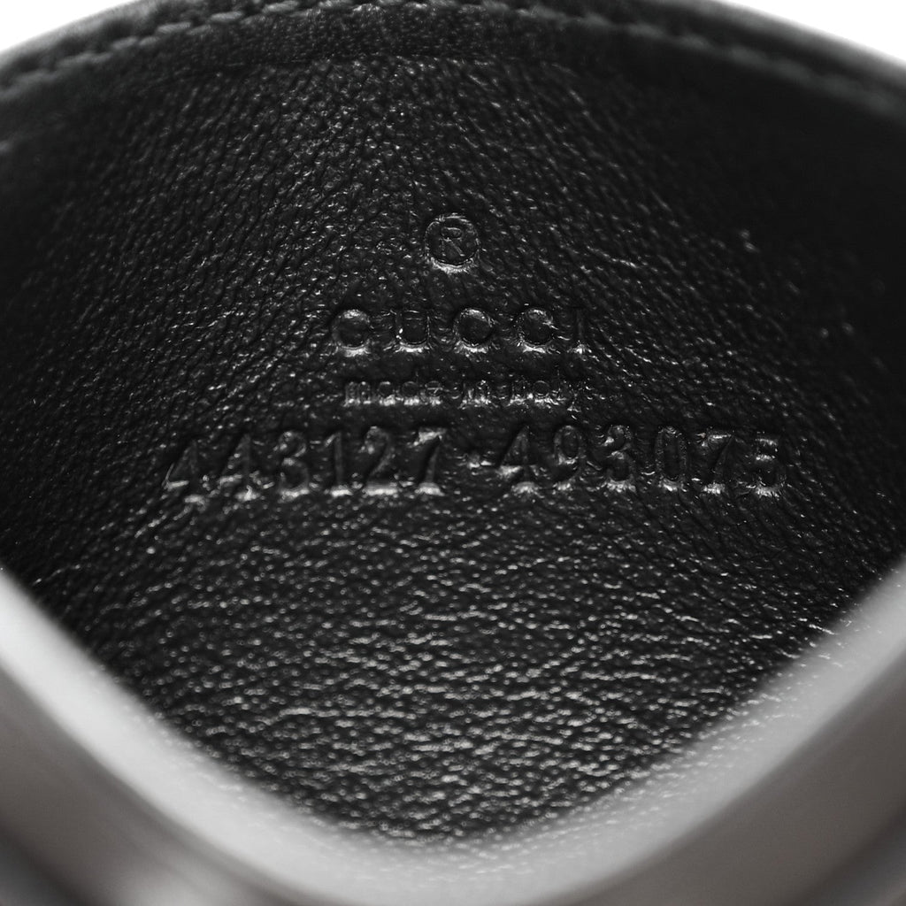 Calfskin Matelasse GG Marmont  Holder Black