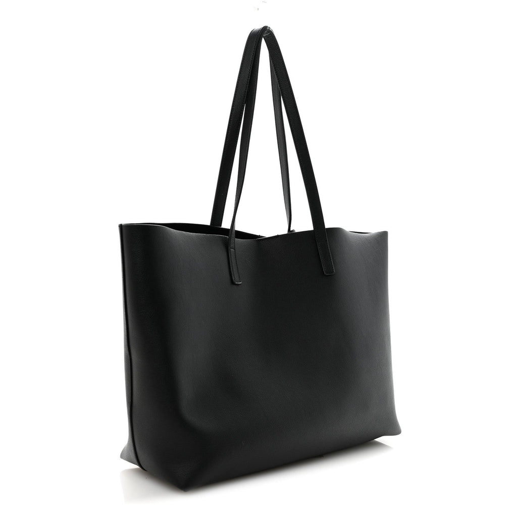 Calfskin Large Shopping Tote Black
