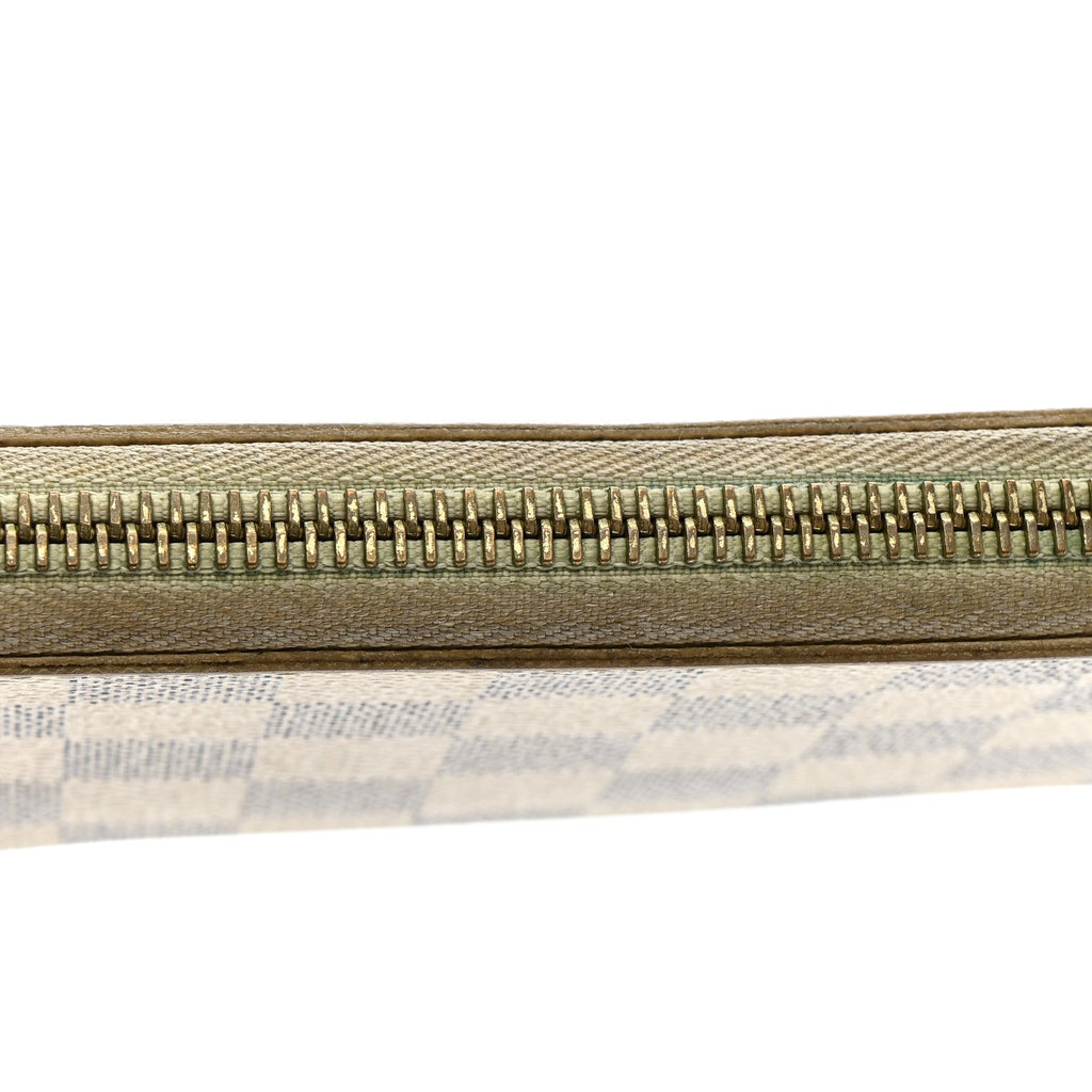 Damier Azur Clemence Wallet Rose Ballerine