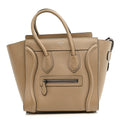 Drummed Calfskin Micro Luggage Dune