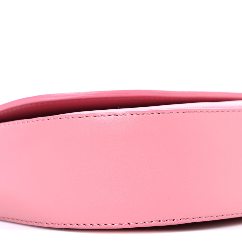 Calfskin Flap Crossbody Bag Peony