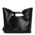 Calfskin Large The Bow Bag Black