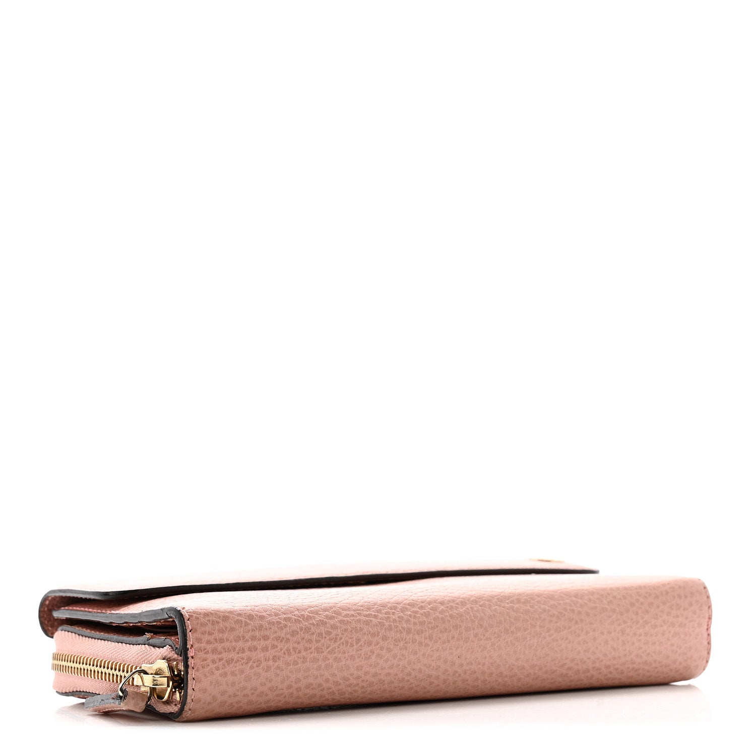 Dollar Calfskin Interlocking G Continental Wallet Soft Pink