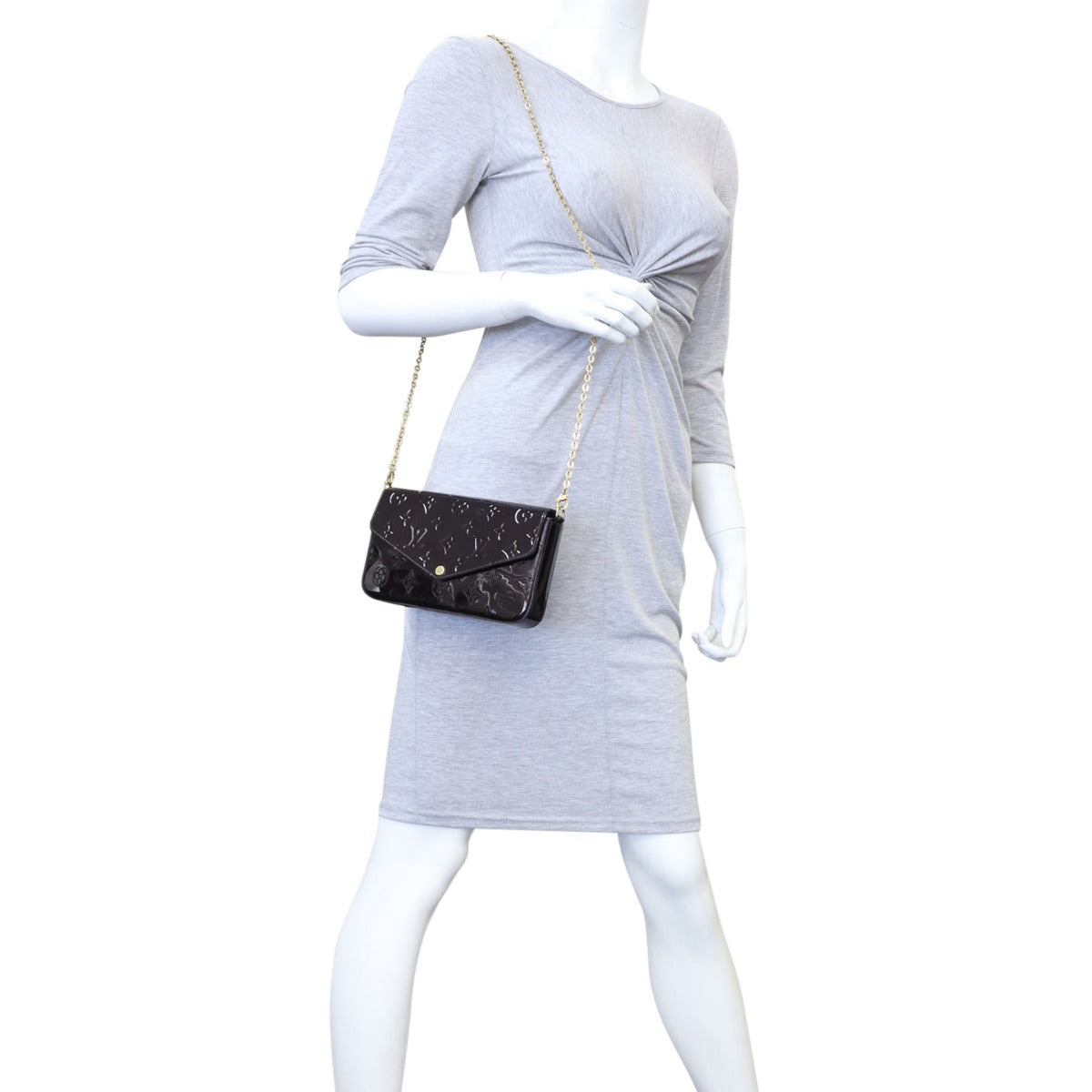 Louis Vuitton Pochette Felicie Monogram Vernis