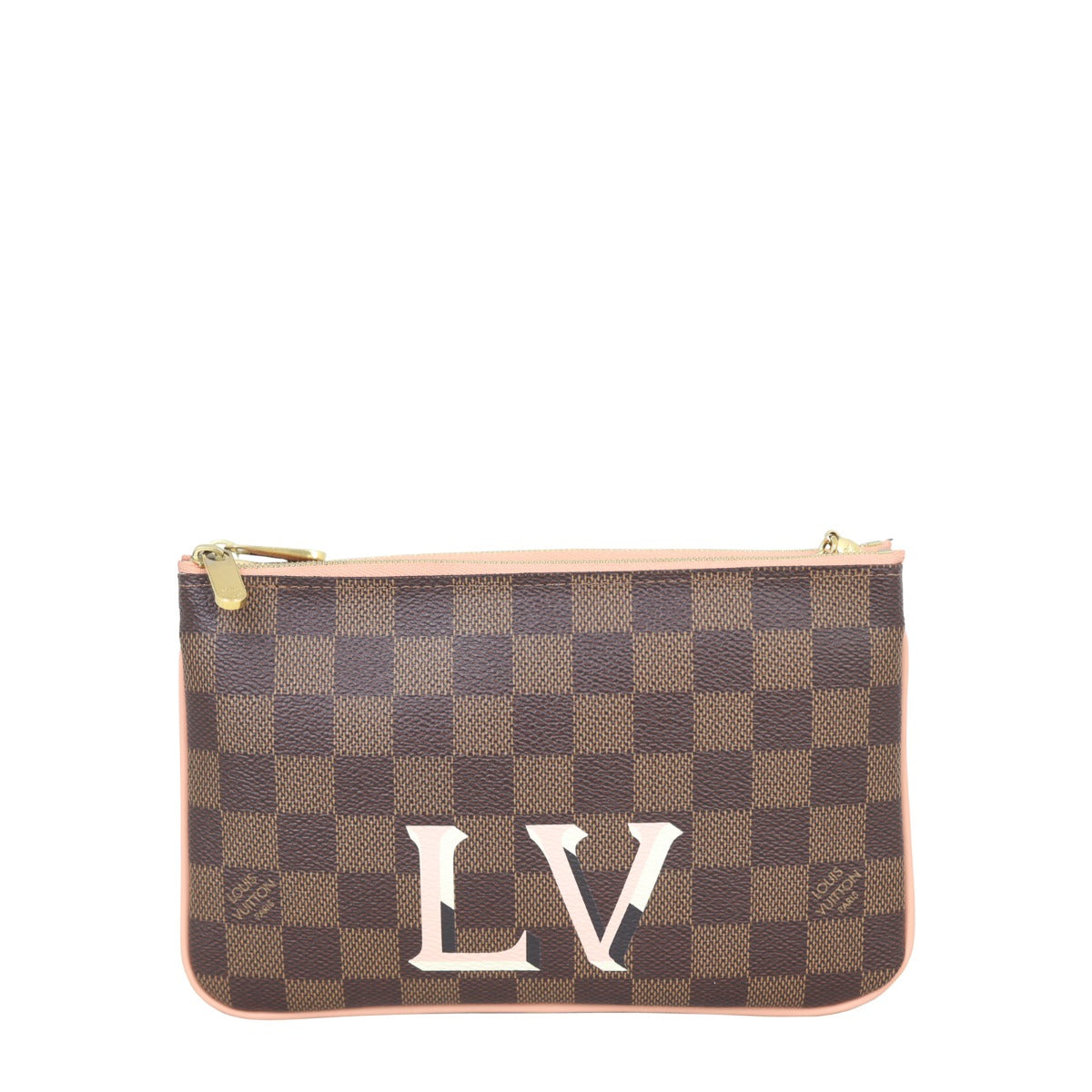 Louis Vuitton Double Zip Pochette Damier Ebene